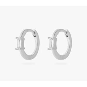 Studs Baguette Huggie Earrings - One Size